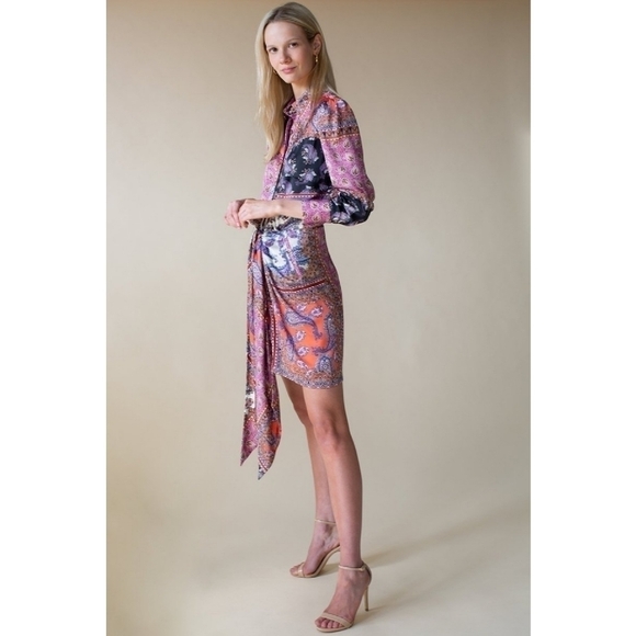 𝅺petersyn Agnes Paisley Print Shirt Dress NWT - Picture 6 of 14